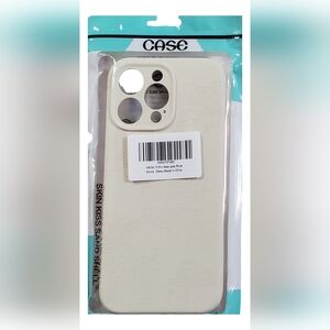 iPhone 15 Pro Max Silicone Case Rose Stone-Engraved Floral SKIN KISS SAND SHELL